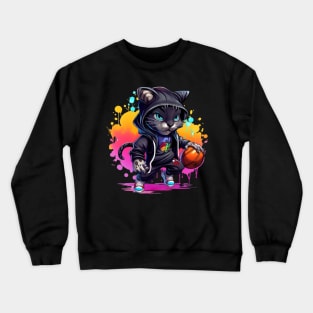 Chibi Panther Street Baller Crewneck Sweatshirt